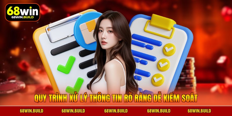 Quy trình xử lý thông tin rõ ràng dễ kiểm soát Quy trình xử lý thông tin rõ ràng dễ kiểm soát